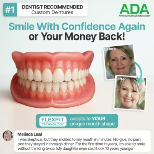 Ends Today: 70% OFF!Medazy Custom-Fit Full Functional Dentures Make you more confident