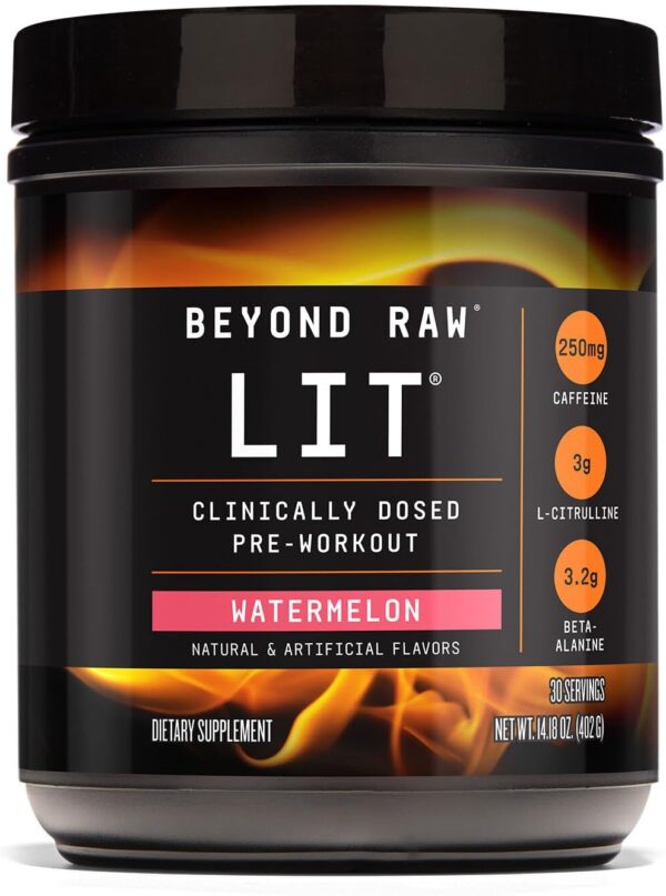 Beyond Raw LIT Pre-Workout - Blue Raspberry (30 Servings) - Image 48