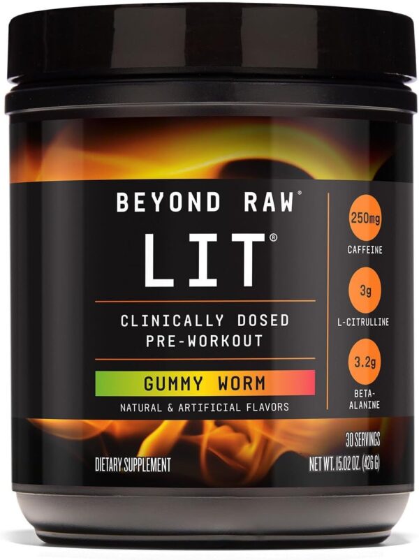 Beyond Raw LIT Pre-Workout - Blue Raspberry (30 Servings) - Image 31