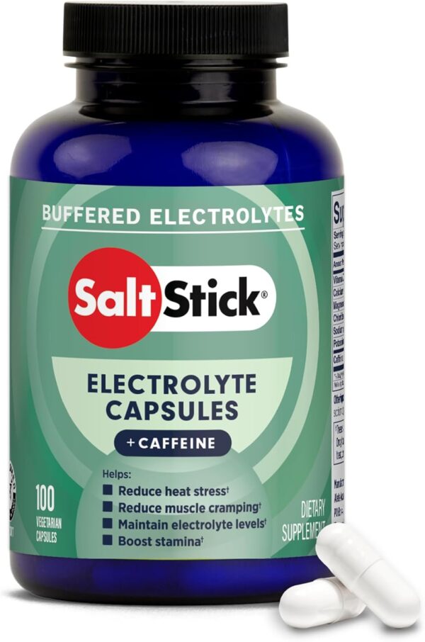 SaltStick Electrolyte Capsules with Vitamin D - 200 Count - Salt Pills with Electrolytes for Sports Nutrition, Running Supplements, Electrolyte Pills - 200 Count