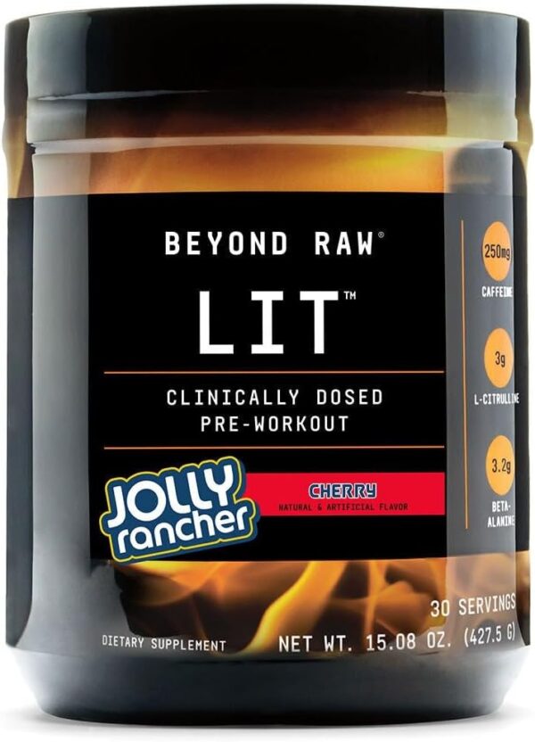 Beyond Raw LIT Pre-Workout - Blue Raspberry (30 Servings) - Image 65