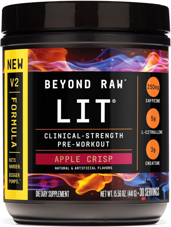 Beyond Raw LIT Pre-Workout - Blue Raspberry (30 Servings) - Image 49
