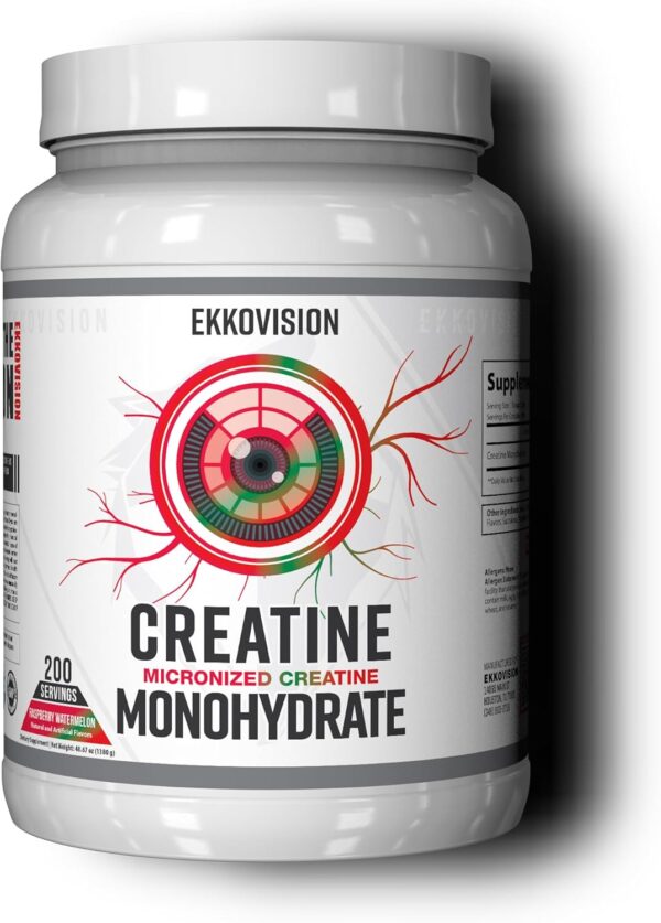 Creatine Monohydrate Powder, Micronized, Sour Watermelon, Pre & Post Workout Supplement for Men and Women, Energy Support, Easy to Mix in Shakes, Smoothies & Beverages, 100 Servings - Image 8
