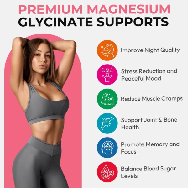 Magnesium Glycinate Gummies for Adults, High Absorption Magnesium and Potassium Gummies with L-Threonate, Calcium, B6, D3, Sugar Free Chews, Relaxation, Stress Relief, Night Rest - Image 12