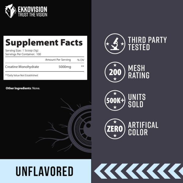 Creatine Monohydrate Powder, Micronized, Sour Watermelon, Pre & Post Workout Supplement for Men and Women, Energy Support, Easy to Mix in Shakes, Smoothies & Beverages, 100 Servings - Image 37
