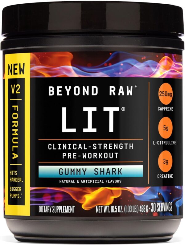 Beyond Raw LIT Pre-Workout - Blue Raspberry (30 Servings) - Image 55
