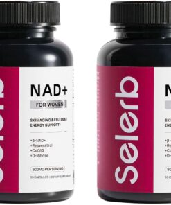 NAD+ Supplement for Women - NMN Alternative with β-NAD+, Trans-Resveratrol, CoQ10, D-Ribose - Promotes Cellular Renewal, Energy, and Radiant Skin Health - 180 Capsules