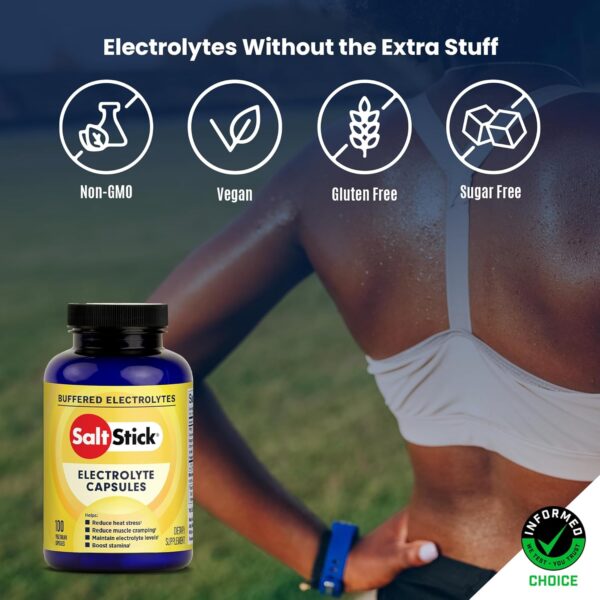 SaltStick Electrolyte Capsules with Vitamin D - 200 Count - Salt Pills with Electrolytes for Sports Nutrition, Running Supplements, Electrolyte Pills - 200 Count - Image 9