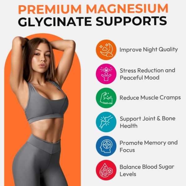 Magnesium Glycinate Gummies for Adults, High Absorption Magnesium and Potassium Gummies with L-Threonate, Calcium, B6, D3, Sugar Free Chews, Relaxation, Stress Relief, Night Rest - Image 36