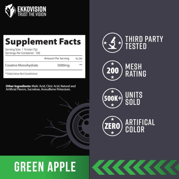 Creatine Monohydrate Powder, Micronized, Sour Watermelon, Pre & Post Workout Supplement for Men and Women, Energy Support, Easy to Mix in Shakes, Smoothies & Beverages, 100 Servings - Image 13