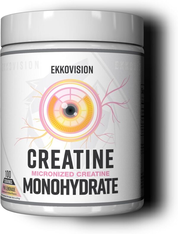 Creatine Monohydrate Powder, Micronized, Sour Watermelon, Pre & Post Workout Supplement for Men and Women, Energy Support, Easy to Mix in Shakes, Smoothies & Beverages, 100 Servings