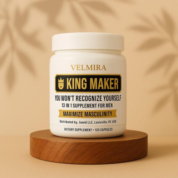 Velmira™ .King Maker Supplement for Men 13-in-1.Sugar-Free .Energy Support .Muscle Recovery.Health Support -Zinc-Tongkat Ali -Maca-Magnesium-Vitamin D3. Supplement.120 Capsules-(1) kin .Pack of 1 - Image 3