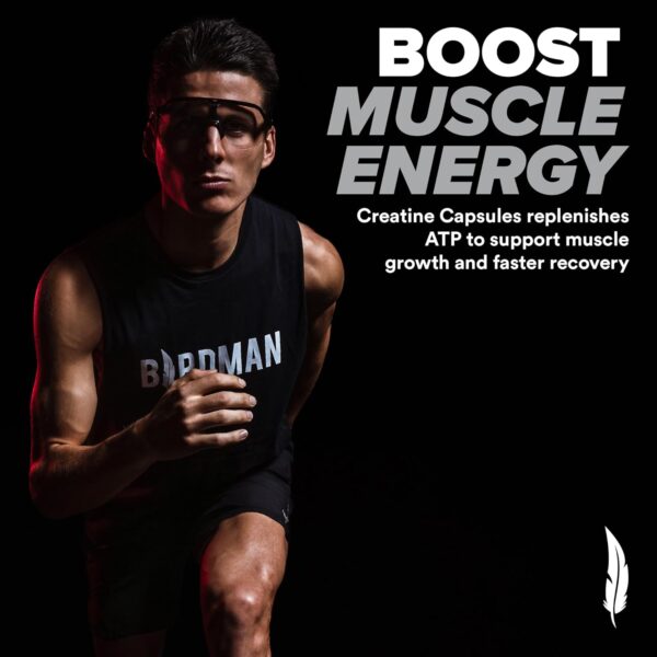 Micronized Creatine Monohydrate Capsules for Muscle Growth & Recovery, Pre & Post Workout, Vegan Creatine, Caffeine Free, Gluten Free, Sugar Free | 50 Servings | 250 Capsules - Image 16