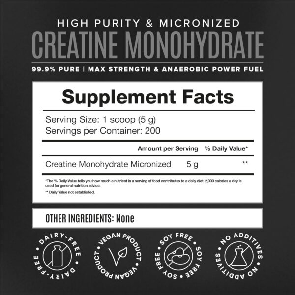 Micronized Creatine Monohydrate Capsules for Muscle Growth & Recovery, Pre & Post Workout, Vegan Creatine, Caffeine Free, Gluten Free, Sugar Free | 50 Servings | 250 Capsules - Image 33