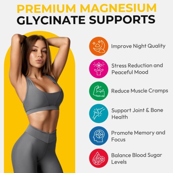 Magnesium Glycinate Gummies for Adults, High Absorption Magnesium and Potassium Gummies with L-Threonate, Calcium, B6, D3, Sugar Free Chews, Relaxation, Stress Relief, Night Rest - Image 43