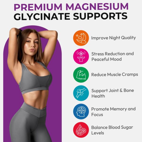 Magnesium Glycinate Gummies for Adults, High Absorption Magnesium and Potassium Gummies with L-Threonate, Calcium, B6, D3, Sugar Free Chews, Relaxation, Stress Relief, Night Rest - Image 20