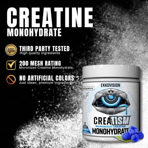 Creatine Monohydrate Powder, Micronized, Sour Watermelon, Pre & Post Workout Supplement for Men and Women, Energy Support, Easy to Mix in Shakes, Smoothies & Beverages, 100 Servings - Image 26