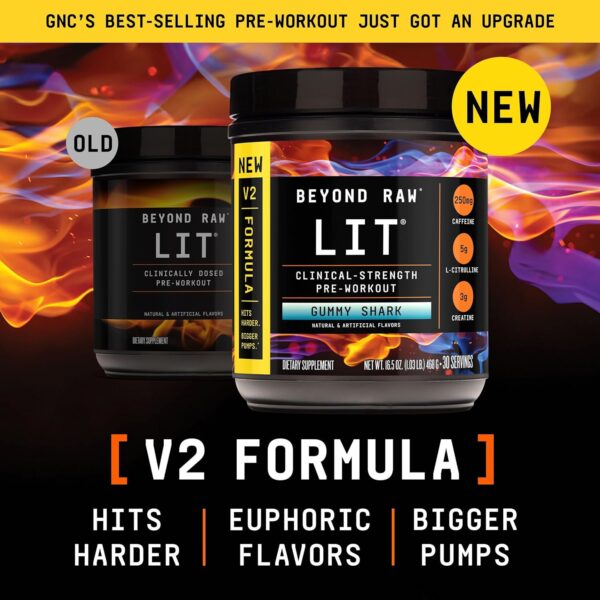Beyond Raw LIT Pre-Workout - Blue Raspberry (30 Servings) - Image 58