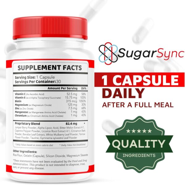 (2 Pack) Sugar Sync Glyco Optimizer, Sugar Sync Glyco, SugarSync, SugarSync Glyco Optimizer, SugarSync Glyco, Sugar Sync Glyco Optimiser, Sugar Sync Glyco Optimizer Reviews, 60 Capsules - Image 4