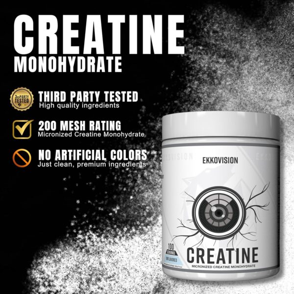 Creatine Monohydrate Powder, Micronized, Sour Watermelon, Pre & Post Workout Supplement for Men and Women, Energy Support, Easy to Mix in Shakes, Smoothies & Beverages, 100 Servings - Image 36