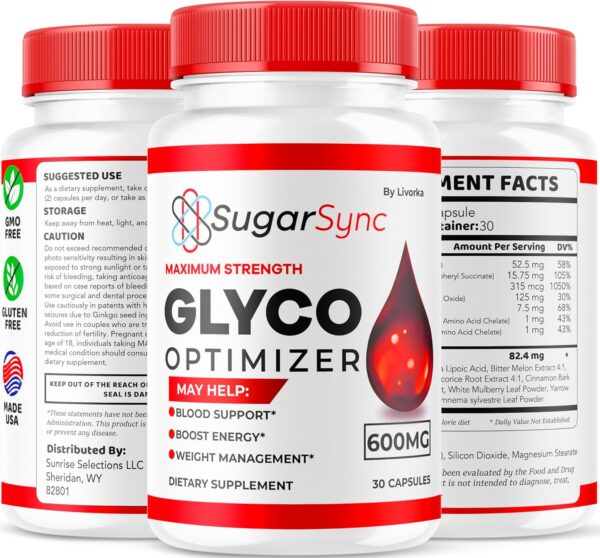 (2 Pack) Sugar Sync Glyco Optimizer, Sugar Sync Glyco, SugarSync, SugarSync Glyco Optimizer, SugarSync Glyco, Sugar Sync Glyco Optimiser, Sugar Sync Glyco Optimizer Reviews, 60 Capsules - Image 8