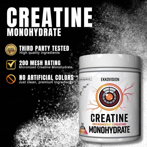 Creatine Monohydrate Powder, Micronized, Sour Watermelon, Pre & Post Workout Supplement for Men and Women, Energy Support, Easy to Mix in Shakes, Smoothies & Beverages, 100 Servings - Image 30