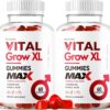 (2 Pack) Vital Grow XL Male Gummies - Men's Performance Gummies 1050MG Vital GrowXL Blend, Vital Growth Gummy Advanced Gomitas Formula, 120 Gummies for 2 Months