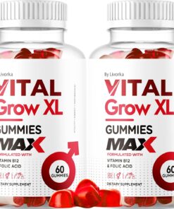 (2 Pack) Vital Grow XL Male Gummies - Men's Performance Gummies 1050MG Vital GrowXL Blend, Vital Growth Gummy Advanced Gomitas Formula, 120 Gummies for 2 Months