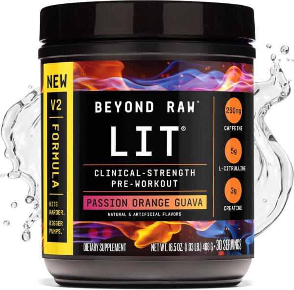 Beyond Raw LIT Pre-Workout - Blue Raspberry (30 Servings) - Image 40