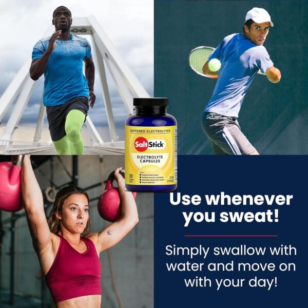 SaltStick Electrolyte Capsules with Vitamin D - 200 Count - Salt Pills with Electrolytes for Sports Nutrition, Running Supplements, Electrolyte Pills - 200 Count - Image 15