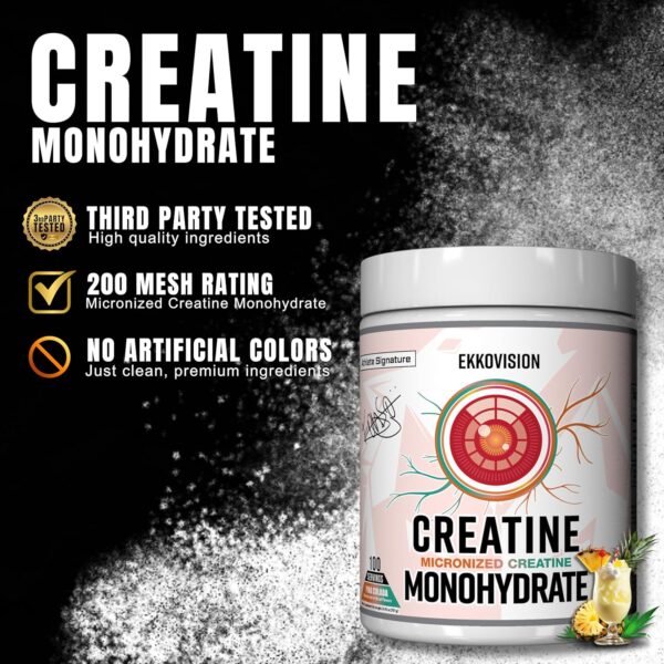 Creatine Monohydrate Powder, Micronized, Sour Watermelon, Pre & Post Workout Supplement for Men and Women, Energy Support, Easy to Mix in Shakes, Smoothies & Beverages, 100 Servings - Image 57