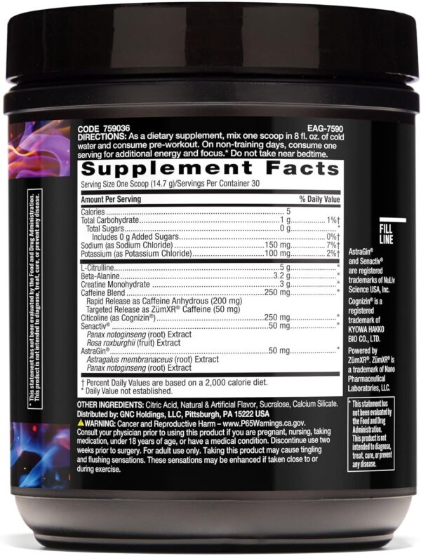 Beyond Raw LIT Pre-Workout - Blue Raspberry (30 Servings) - Image 50