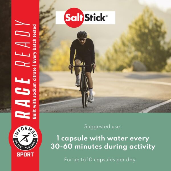 SaltStick Electrolyte Capsules with Vitamin D - 200 Count - Salt Pills with Electrolytes for Sports Nutrition, Running Supplements, Electrolyte Pills - 200 Count - Image 5