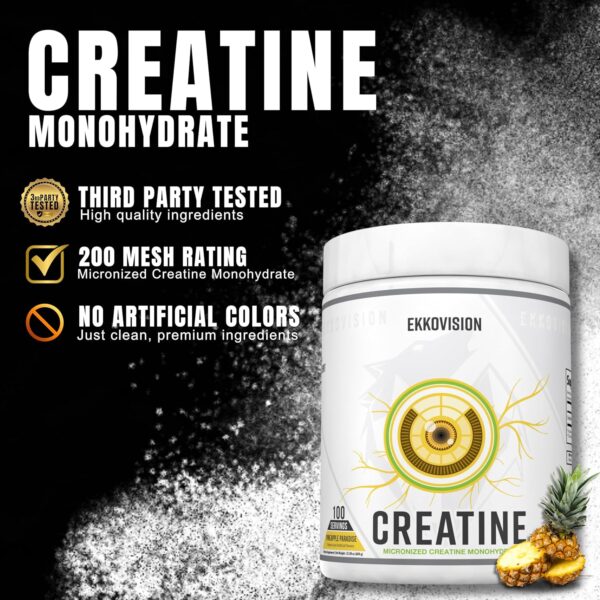 Creatine Monohydrate Powder, Micronized, Sour Watermelon, Pre & Post Workout Supplement for Men and Women, Energy Support, Easy to Mix in Shakes, Smoothies & Beverages, 100 Servings - Image 51