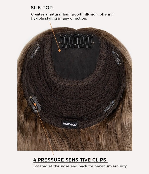 9” X 9” Savannah Silk Top Human Hair Topper - Image 4