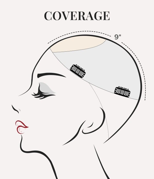 9” X 9” Savannah Silk Top Human Hair Topper - Image 5