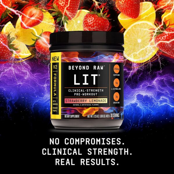Beyond Raw LIT Pre-Workout - Blue Raspberry (30 Servings) - Image 27