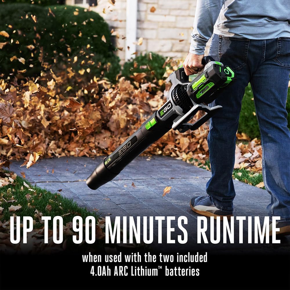 EGO POWER+ Leaf Blower, Cordless Electric 880 CFM, Includes (2) 56V 4.0Ah Batteries and Charger - LB8803-2 - Image 5