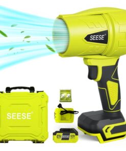 SEESE Turbo Jet Blower,Leaf Blower, Violent Turbo Fan, Brushless Pure Copper Motor,Car Drying After Wash, Handheld Snow Blower,Cordless Turbo Power Air Duster,Home Improve,Garden Mainte